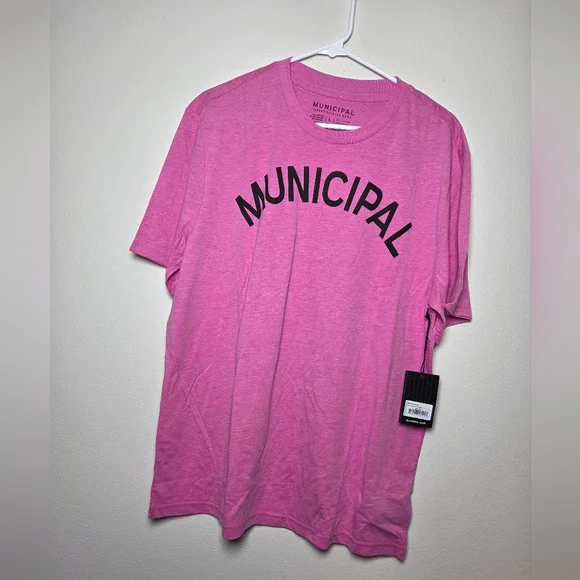 NWT Municipal Origin SuperBlend T-Shirt Large Magenta - Picture 2 of 5